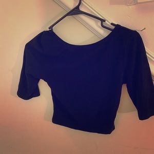 Black crop top